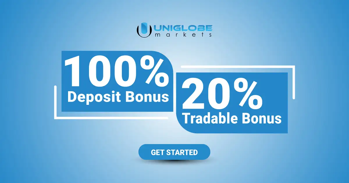 Tradable 20% and 100% Credit Bonus by Uniglobe Markets