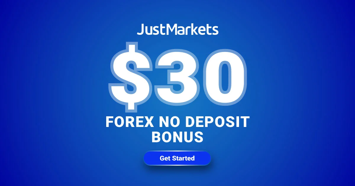 Get a Risk Free $30 No Deposit Bonus from JustMarkets