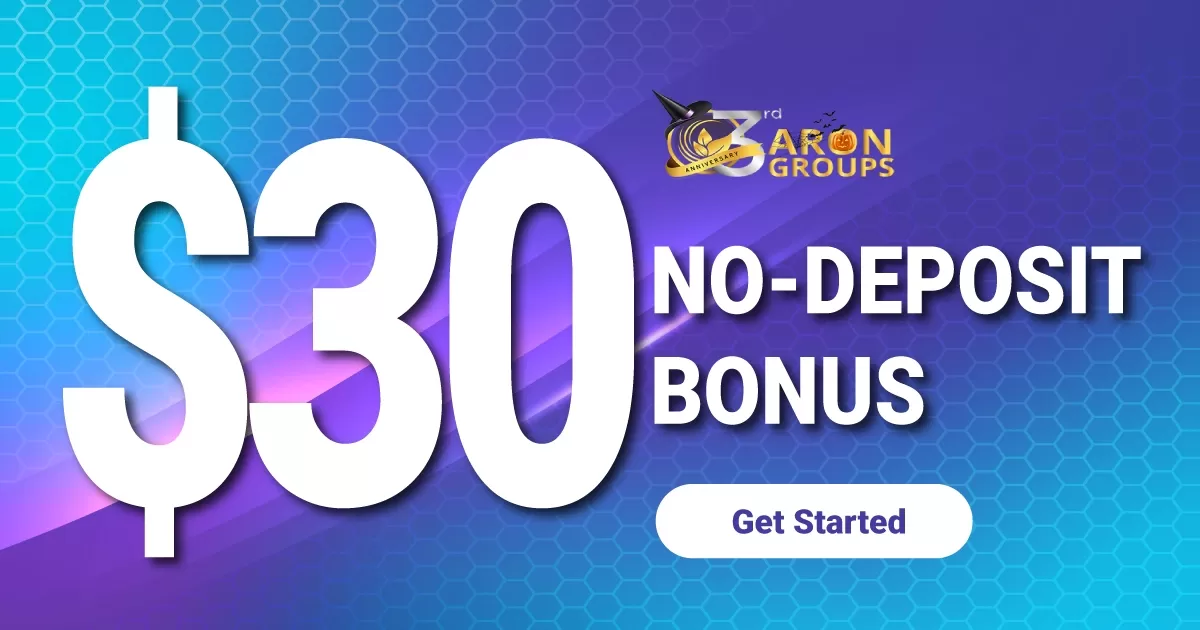 $30 Black Friday No Deposit Bonus on Aron Groups