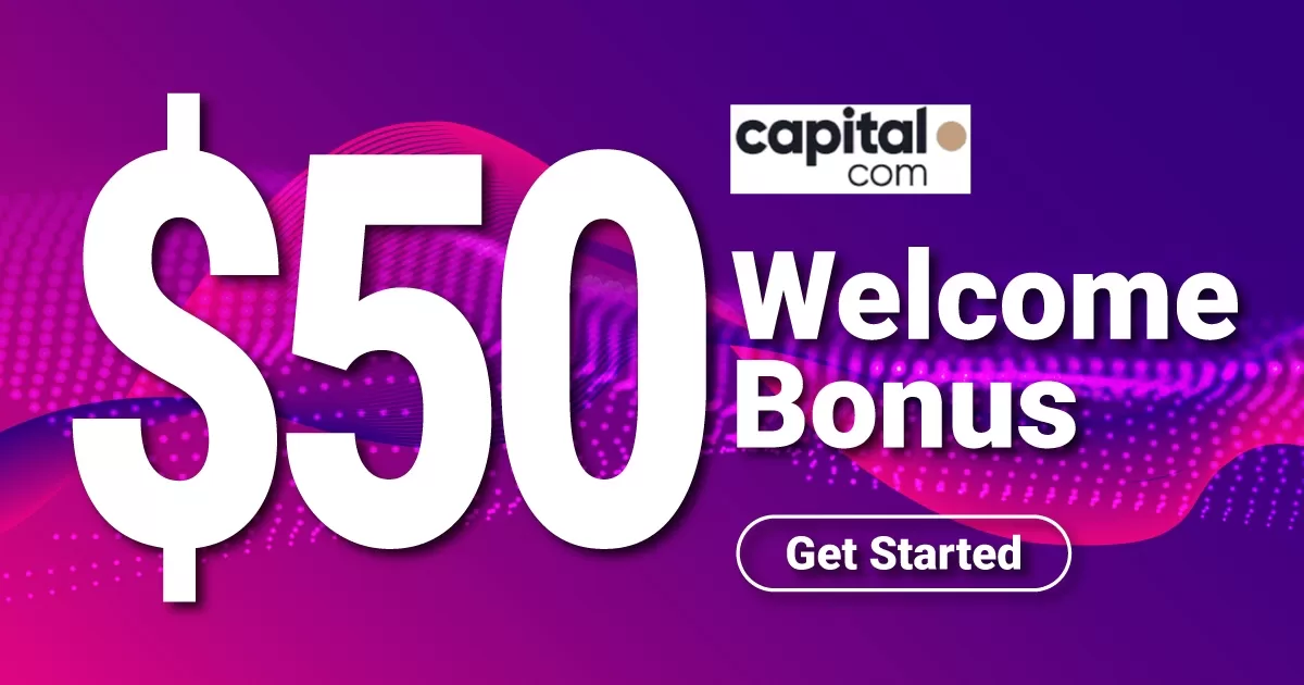 Get Capital.com $50 welcome bonus