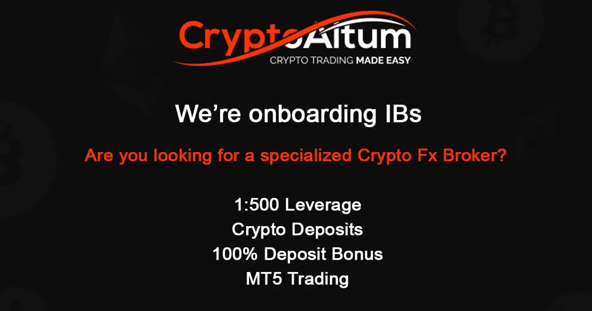 100% Forex Trading Credits Bonus on CryptoAltum