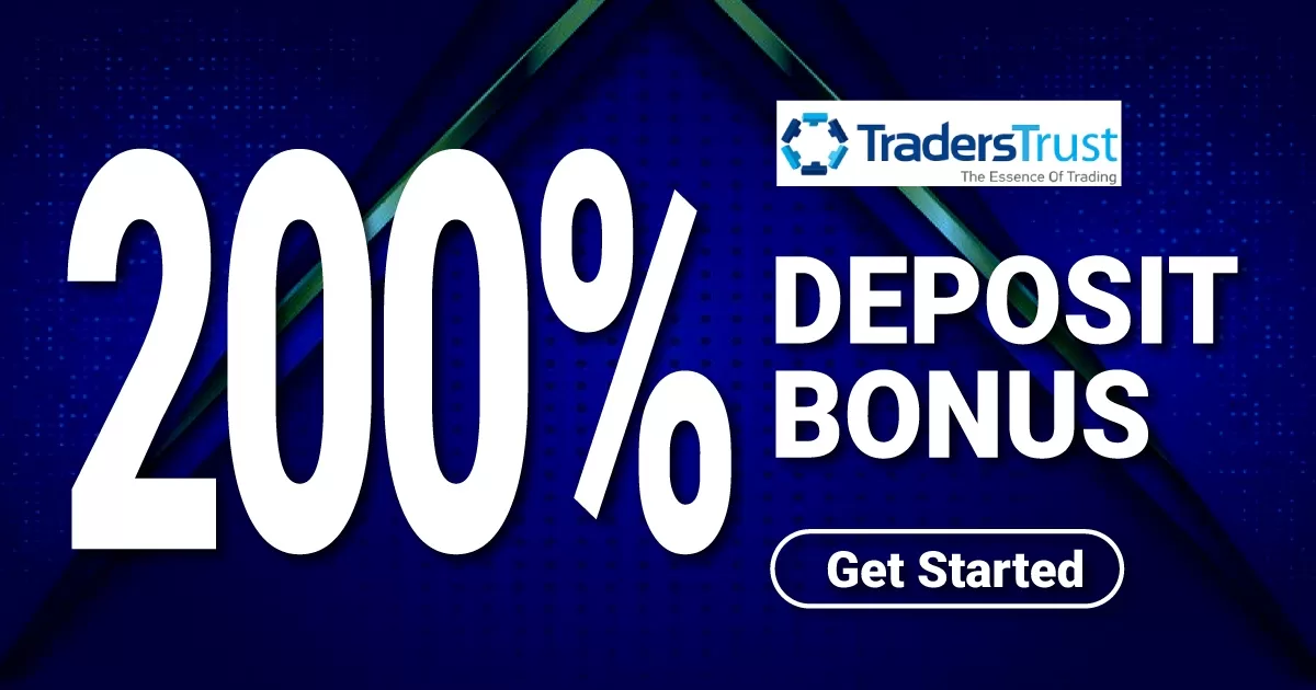 TradersTrust 200% Deposit Bonus Offer
