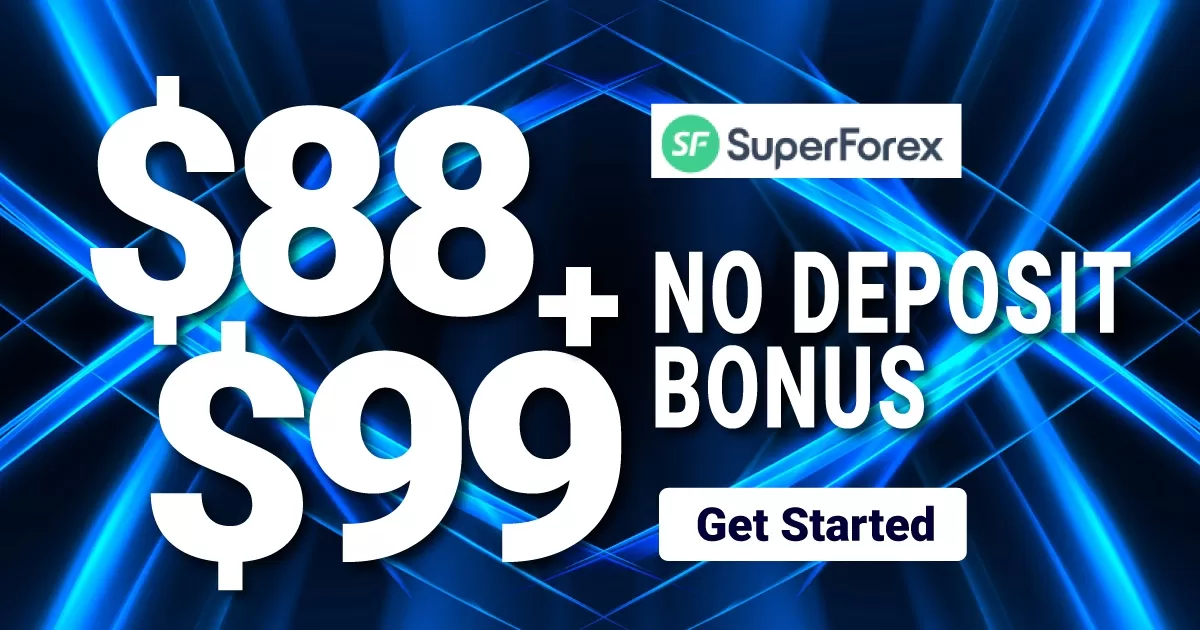 SuperForex $88 Forex No Deposit Bonus