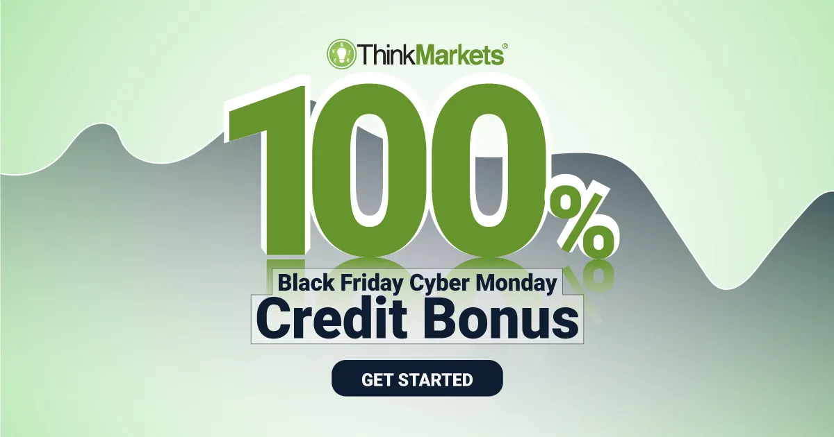 ThinkMarkets 100% New Credit Bonus on Black Friday