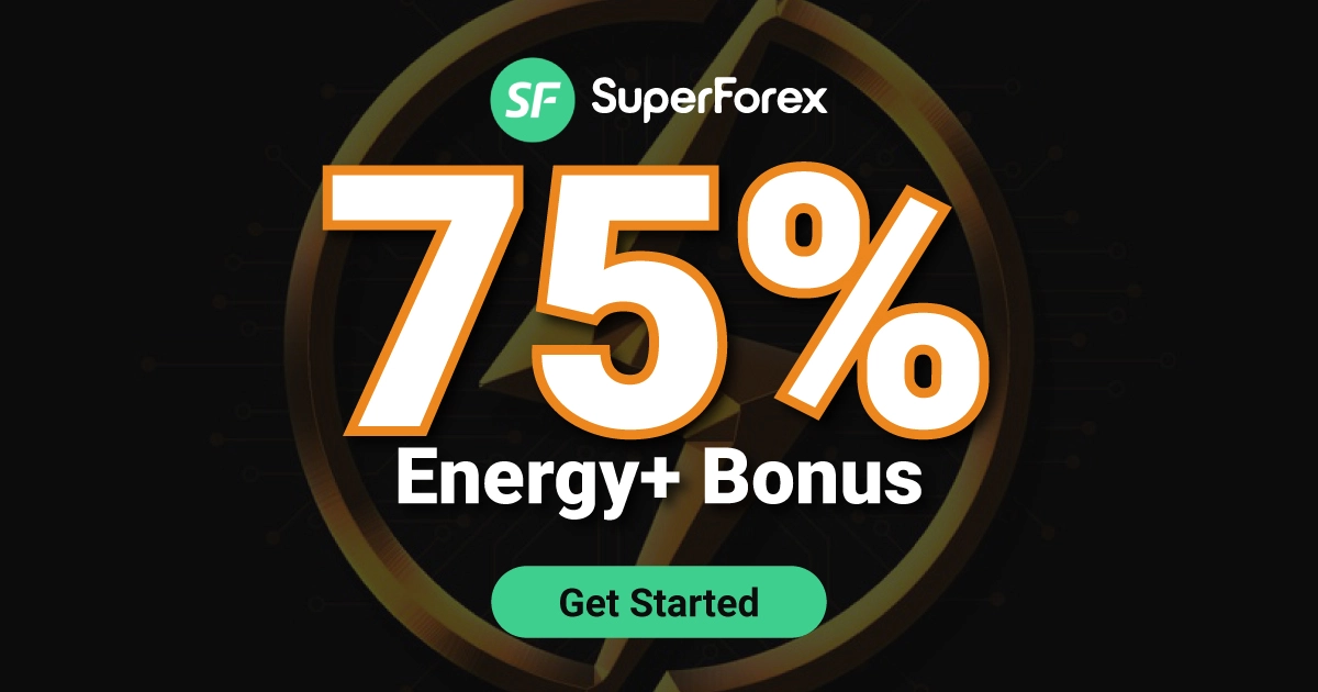 Claim an impressive 75% Energy + Deposit Bonus from SuperForex!