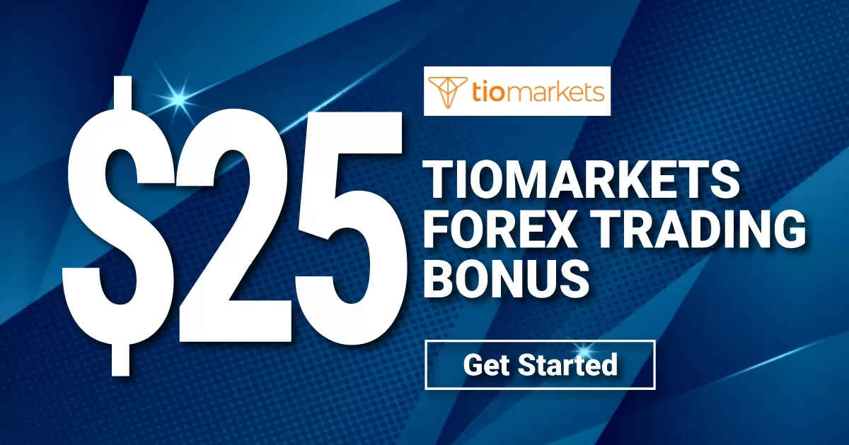 25 USD No Deposit Bonus on TioMarkets Broker