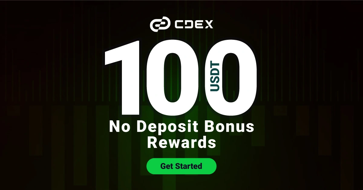 Get $100 No Deposit Bonus at CDEX - Start Trading Today!