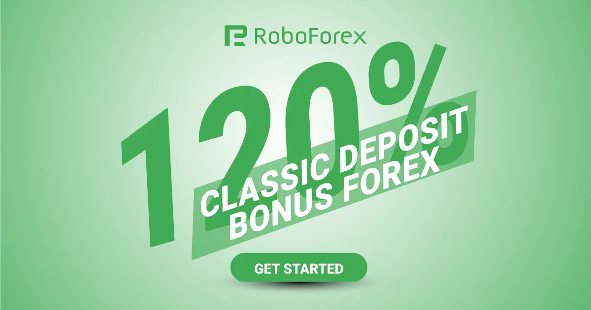 Credit Bonus of RoboForex 120% on Great Trading Deposit