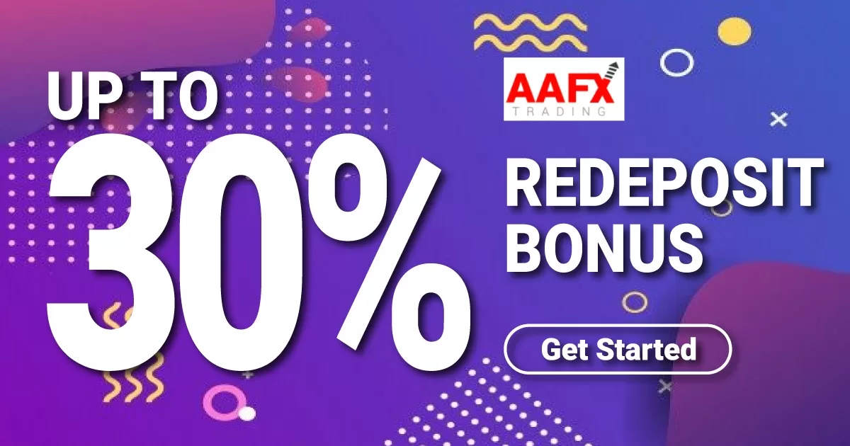 AAFX 30% Forex Re-Deposit Bonus Promo