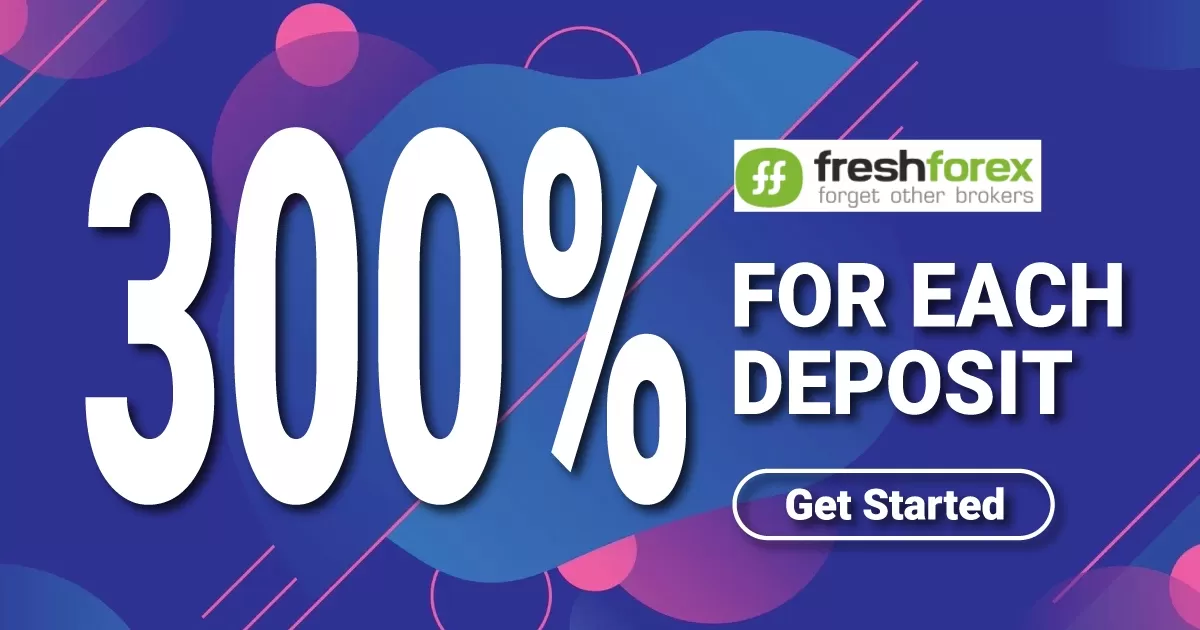 FreshForex 300% Deposit Bonus Offer