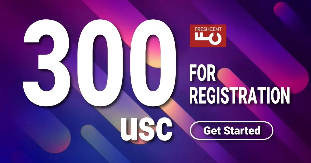 300 USC FreshForex No Deposit Registration Bonus