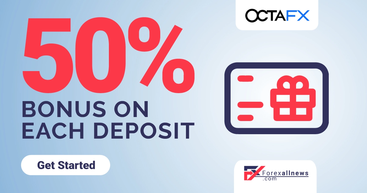 OctaFX 50% Forex Credit Bonus on Each Deposit