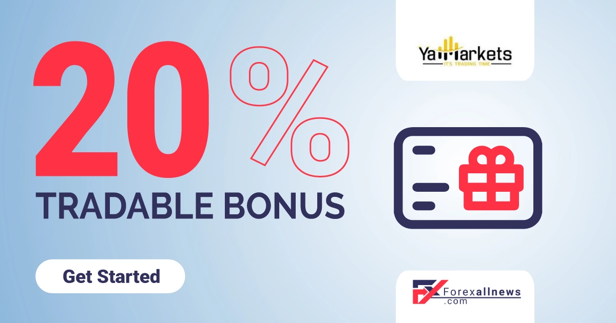 Yamarkets 20% Free Tradeable No Deposit Bonus