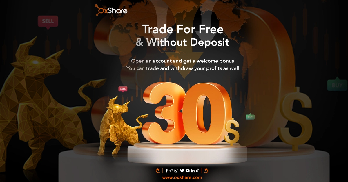 Receive a Forex $30 Free No Deposit bonus from OxShare