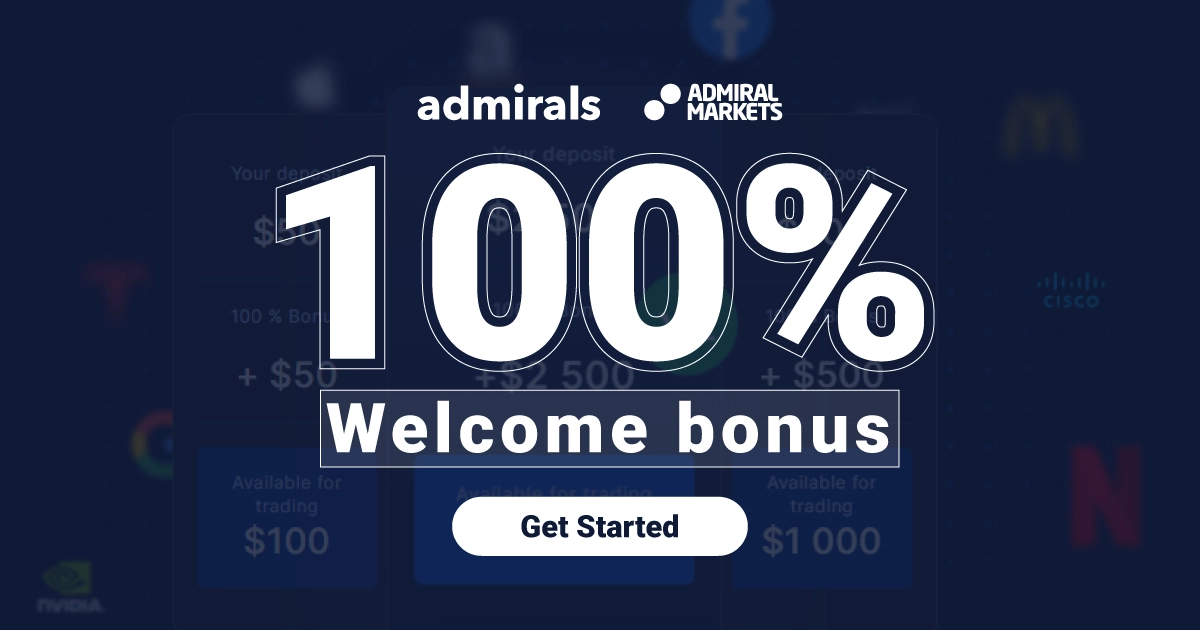 100% Welcome Bonus at Admiralmarkets - Get Started Now!