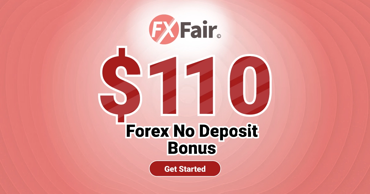FXFair offers a forex $110 Forex No Deposit Bonus New