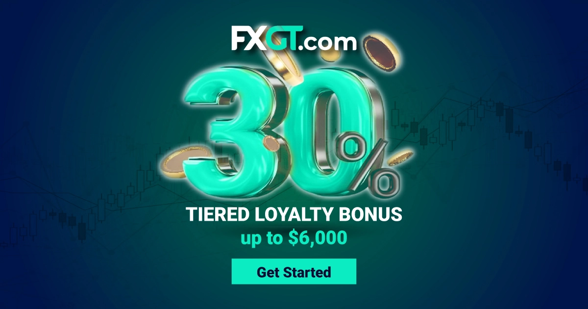 Earn up to $6000 in a 30% Tiered Loyalty Bonus of FXGT.com