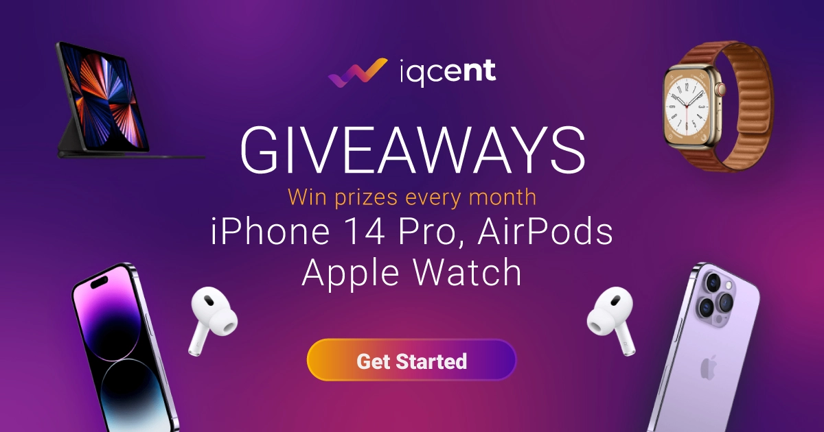 iqcent Giveaways: Win iPhone 14 Pro & AirPods with Apple Watch