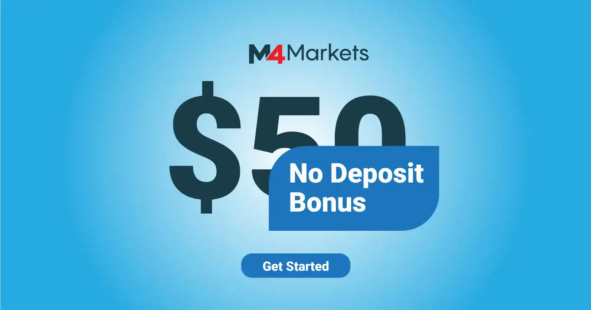 Welcome Forex $50 New No Deposit bonus by M4Markets