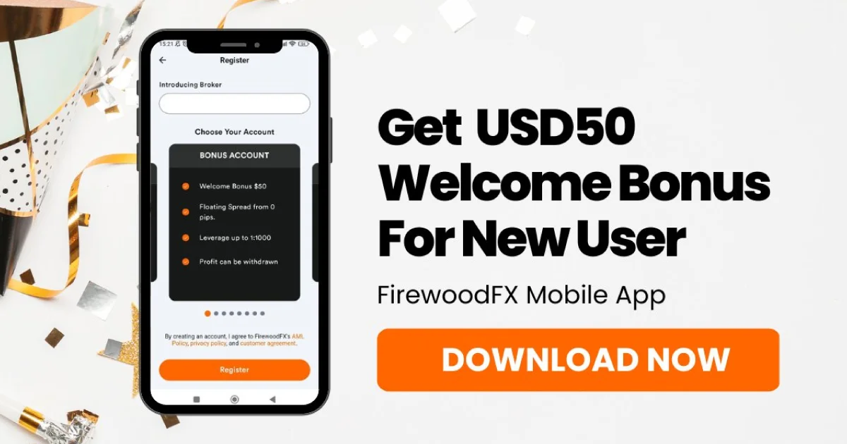 Get $50 Forex No Deposit Bonus with FirewoodFX