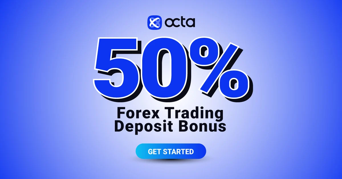 Forex 50% New Trading Bonus on each Deposit by Octa