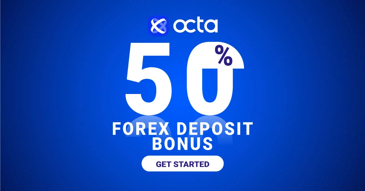 Latest 50% Forex Deposit Bonus for each deposit in Octa