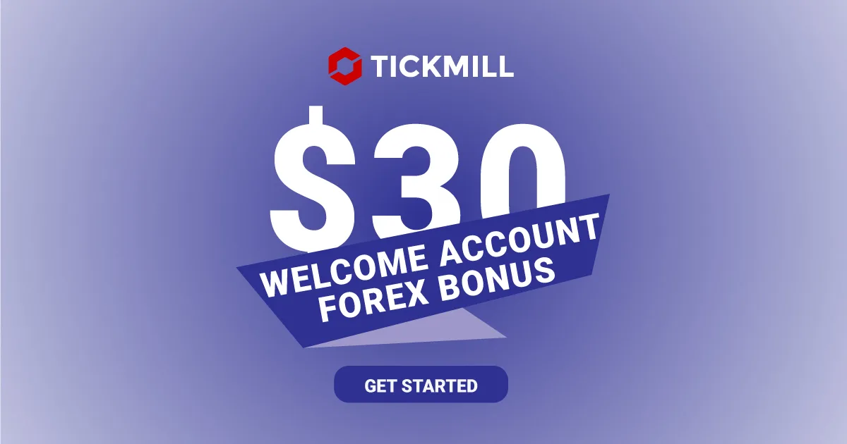 Get New Forex $30 Welcome Deposit Bonus From Tickmill