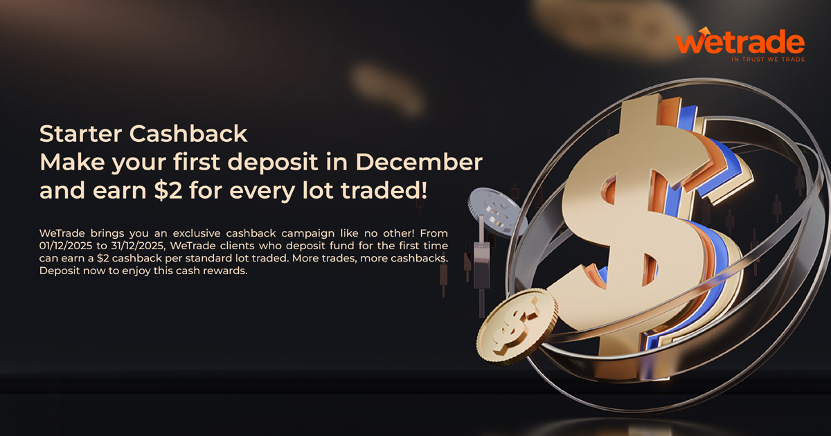 WeTrade Cashback gives you $2 for every lot traded